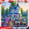 DIY Paint By Number Kit Villa Garden Landscape No Frame Home Art Decoration