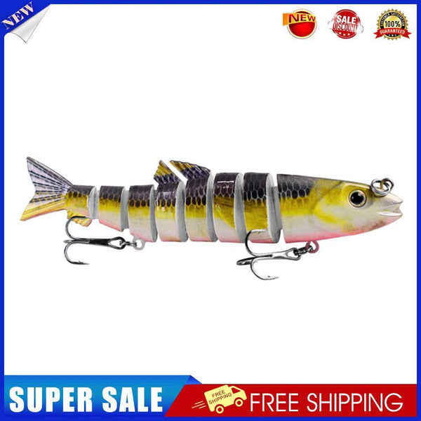Multi Jointed 12.5cm 21.5g Lures Artificial Wobbler Fishing Hard Bait (B)
