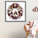 Oil Paint By Numbers Picture DIY Painting Wreath Flower Drawing on Canvas