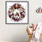 Oil Paint By Numbers Picture DIY Painting Wreath Flower Drawing on Canvas