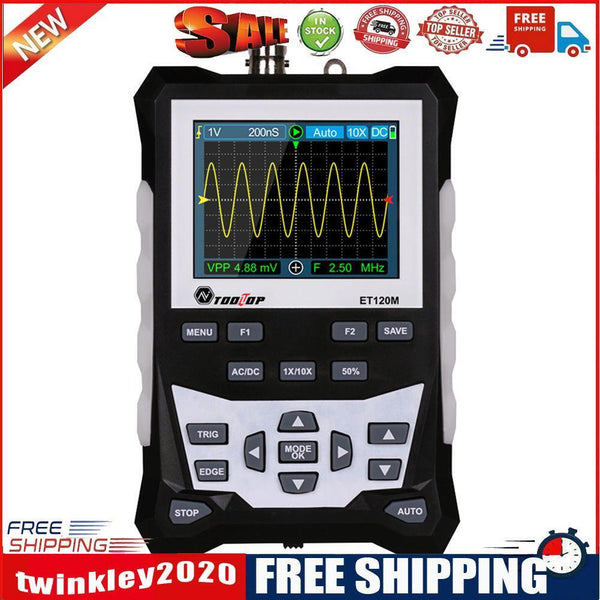 120MHz Bandwidth 500MS/s Sampling Rate Digital Analog Waveform Oscilloscope