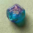 12-Sided Divination Multifaceted Astrology Tarot Card Constellation Dice Set