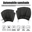 4pcs Universal Car Side Window Shade Double Layer Front+Rear Window Sunshade Set