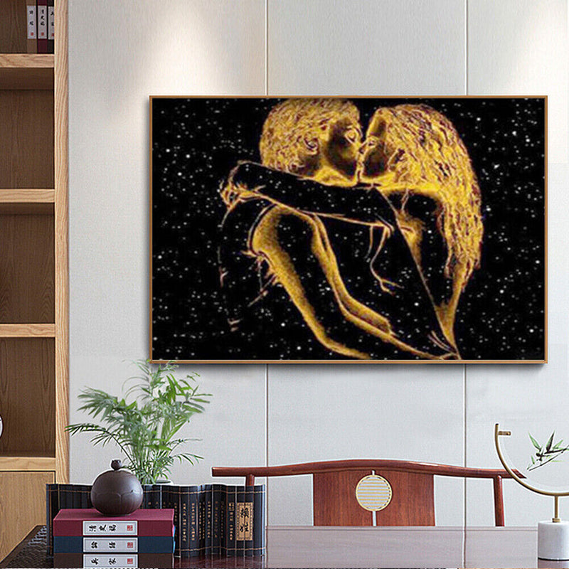 5D DIY Diamond Painting Full Round Drill Couples Picture of Rhinestone