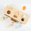 Wooden Ball Drawer Early Learning Matching Blocks Teaching AIDS Sorting for Kids
