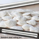 Stainless Steel Rolling Pin Non-stick Pastry Dough Kitchen Baking Tool (L)