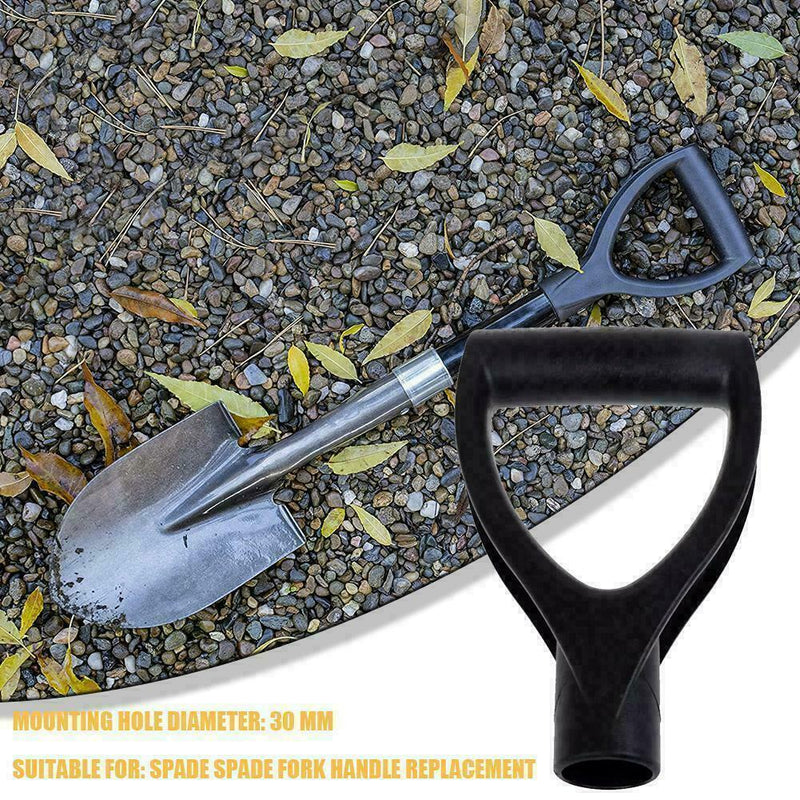 Black Plastic Shovel Replacement D-Grip Spade BEST Handle Top Garden Sale W6R7