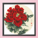 11CT Stamped Kit Handmade Flower Plant Cross Stitch DIY Bedroom Needlework Gi