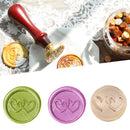 Retro Round Love Heart Sealing Wax Stamp Head DIY Wedding Invitations Hobby Tool
