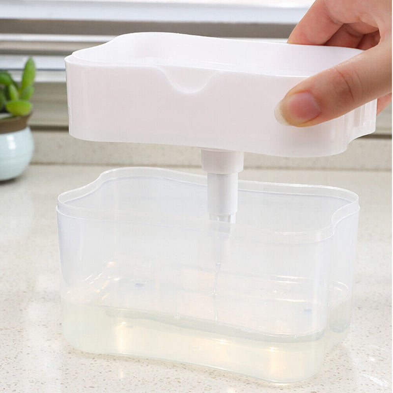 2 in 1 Automatic Soap Dispenser Hand Press Liquid Soap Pump for Kitchen Bat
