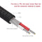 3.5mm Jack Male to 2 RCA Aux Cable Cotton Braided for Home Theater (3 m)