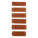 12pcs PU Leather Keywords on Clothing Garment Labels for Jeans Bag