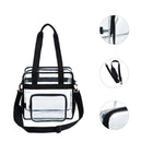 PVC transparent jelly bag large capacity transparent bag black