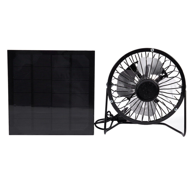 5W 4 inch Solar Exhaust Fan Mini Solar Panel Powered Fan for Office Outdoor