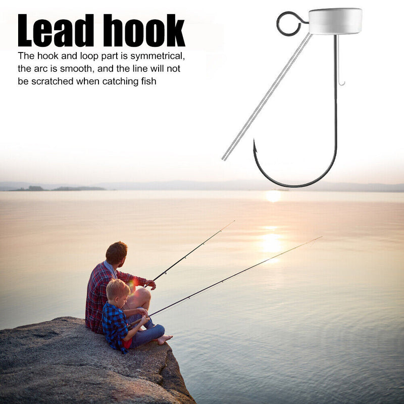 6pcs/lot Mushroom Jig Head Fishing Barbed Hooks Stainless Steel Hook (6.5g)