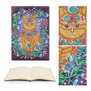 DIY Cat Special Shaped Diamond Painting 50 Pages A5 Drawing Book Sketchbook