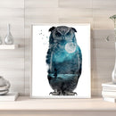 5D DIY Moon Eagle Full Square Diamond Painting Mosaic Drawing Home Decorati