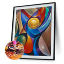 5D DIY Abstract Pattern Full Round Diamond Painting Mosaic Picture Rhinestone