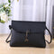 Simple Pure Color Deer Pendant Shoulder Handbag Women Crossbody Bag (Black)