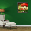 5D DIY Diamond Painting Kits Red Mushroom Full Round Drill Wall Decor Art