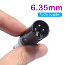 3Pin XLR Male to 1/4inch 6.35mm Male Mono Audio Plug Adapter for Electric G