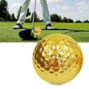 1pcs Golf Ball Electroplated Golf Double-layer Ball Best Golden T7O5