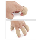 10pcs Finger Sleeves Support Brace Elastic Thumb Knuckle Protector (Camel) Newly