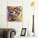 DIY Diamond Painting Cute Raccoon Full Square Diamond Mosaic Wall