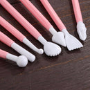 8pcs/set 16 Patterns Fondant Cake Decorating Sugar Craft Modeling (Pink)
