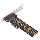 EM2-5106 SSD M.2 to PCI-E 1x Riser Card for M-Key NVME/B-Key SATA PC Adapter Kit
