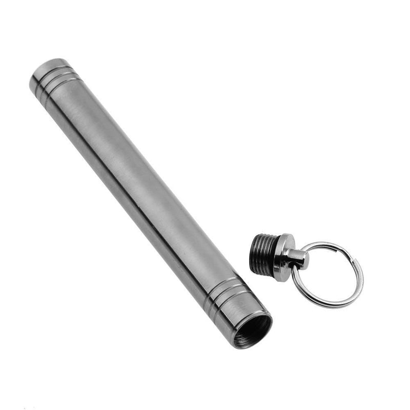 EDC Waterproof Sealed Carabiner Titanium Toothpick Holder Storage Container
