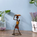 Creative Retro Metal Candle Holder Home Romantic Candlestick Ornaments (A) Newly