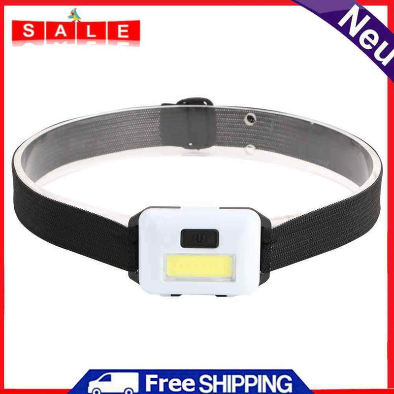 3 Fashion Strong LED COB Headlight Outdoor Camping Mini Flashlight (White)