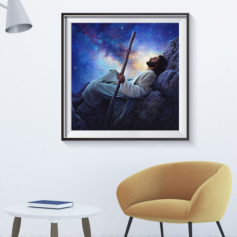 5D Sky Jesus Mosaic Diamond Painting Drawing Full Round Drill DIY Art Handcraft