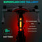 With Rack MTB Flashlight LED Torch Bicycle Front Lamp Bike Lights Rear Lights