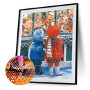 5D Diamond Embroidery Paintings DIY Christmas Snow Street Cross Stitch Seawang