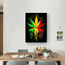 DIY Color Maple Leaf Full Kit Ornaments 5D Drill Diamond Round Mosaic Painting