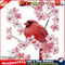 14CT Stamped Cross Stitch Kits DIY Pink Bird Printed Needlework (DA321) Newly