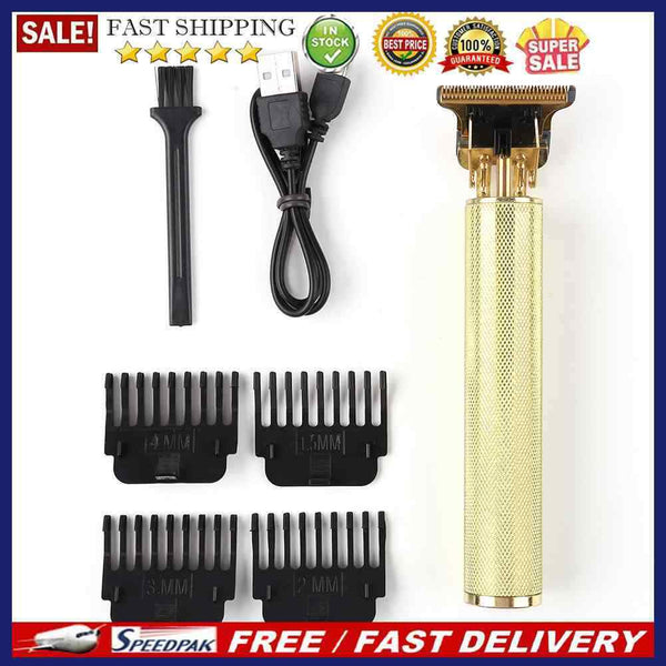 USB Rechargeable Electric Beard Hair Clipper Engraving Trimmer Cutter Household
