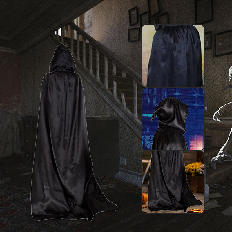 #A Halloween Capes Robe Long Hooded Vampire Cloak Dress Up Props for Children Ad