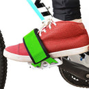 Bike Fixed Gear Pedal Strap Anti-slip Bicycle Extended Foot Straps (Green) Newly