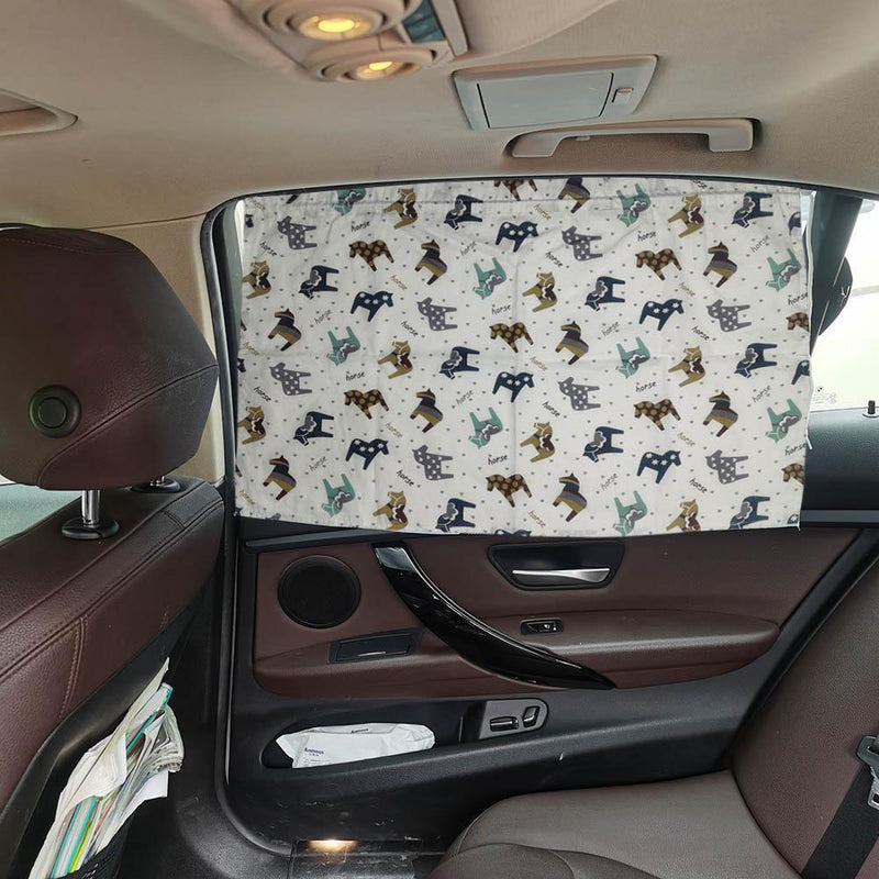 Car Sunshade Curtain UV Protection Auto Styling Accessory for Kid (Pony)
