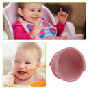 Silicone Baby Training Bowl Tableware for Kids with Suction Bowl (Pink) Newly