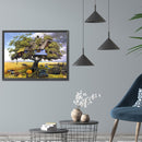 DIY Mosaic Rhinestone Drawing Tree House Full Drill Diamond Painting Home Decor