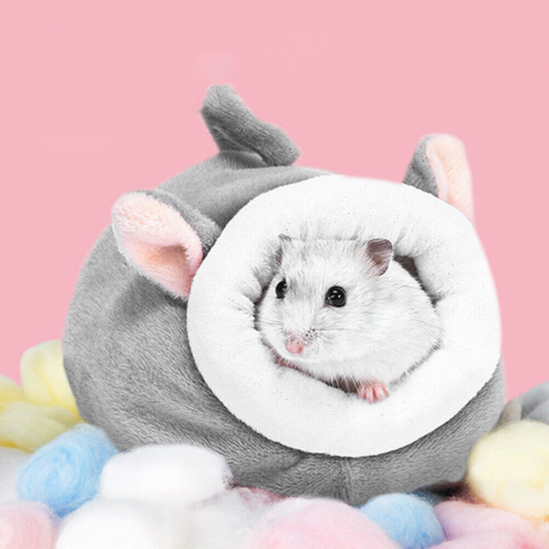 Animal Mini Sleeping House Warm Pet Hedgehog Hamster Nest (Gray Mouse) Newly