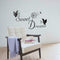 SWEET DREAMS Butterfly LOVE Quote Wall Stickers Bedroom DIY Decals 1 S6F7