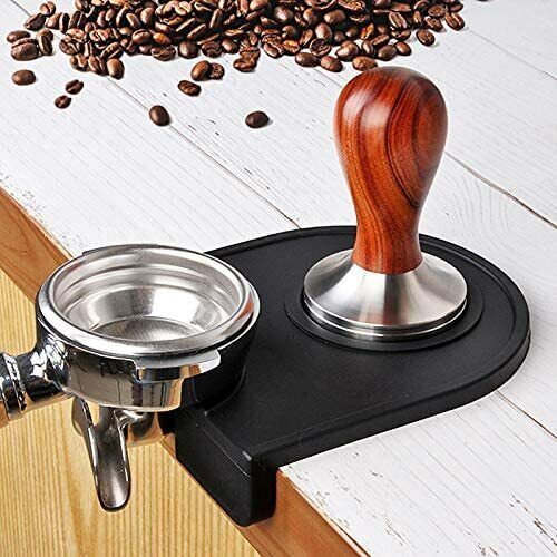 1PC Silicone Coffee Tamper Mat Anti-Slip Espresso Coffee Corner Tamping Pad Mat