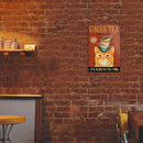 Cups on Cat Head Metal Plate Tin Sign Poster Plate for Club Cafe Accessories