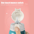 550ml Cartoon Cute Straw Drinking Cup Stainless Steel Insulation Water Bottle