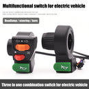 3 in 1 Electric Bicycle Switches Ebike Turning Lamp Headlight Horn Switch Button